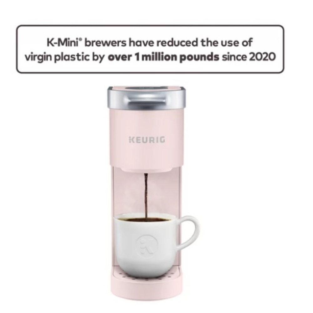 Keurig K-Mini Plus Single Serve K-Cup Pod Coffee Maker, Dusty Rose